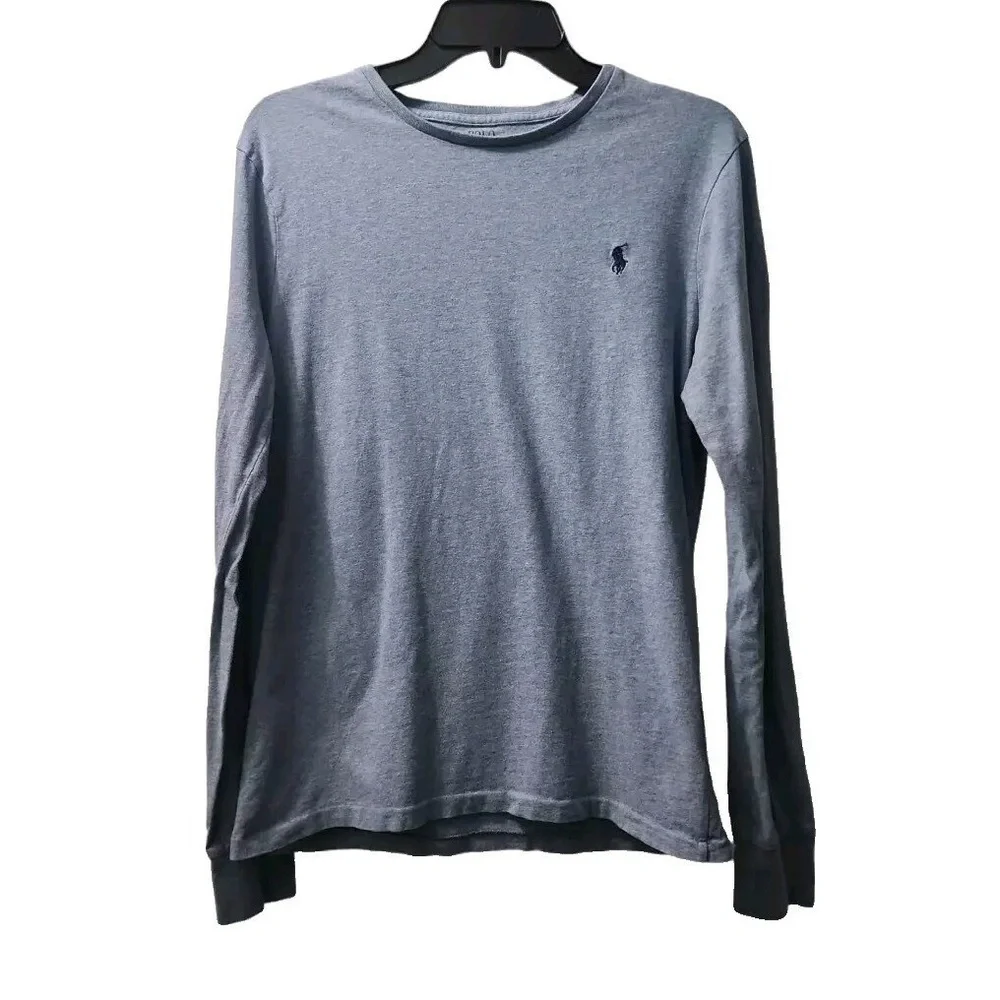 Polo Ralph Lauren Long Sleeve‎ Custom Fit T-Shirt Mens Small